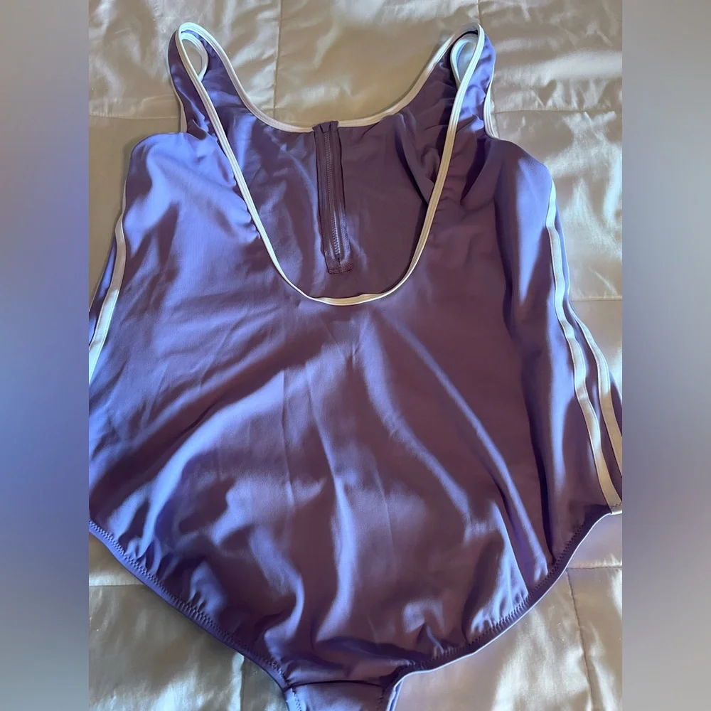 adidas Lavender Tank Top with Zipper - Picture 5 of 6